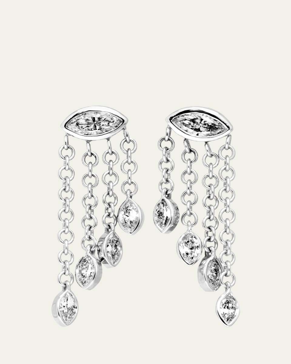 Candy Drop Marquise Waterfall Stud Earrings